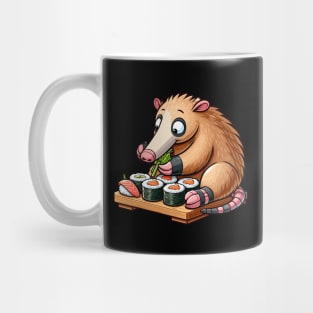 Aardvark Eating Sushi Mug